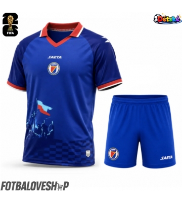 Haiti Dětské Domácí Dres MS 2026 Krátký Rukáv (+ trenýrky)